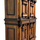 Cabinet or two-part cabinet with Renaissance architectural facade