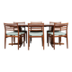 Midcentury Danish round teak dining table with 2 extensions 1960s