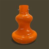 Suspension en verre orange par massimo vignelli pour Vistosi, année 70