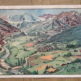 Old educational school poster