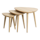 Trio de table basse en chêne massif