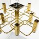 Brass chandelier from Sciolari, 1970s
