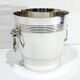 Silver-plated champagne bucket with lion head
