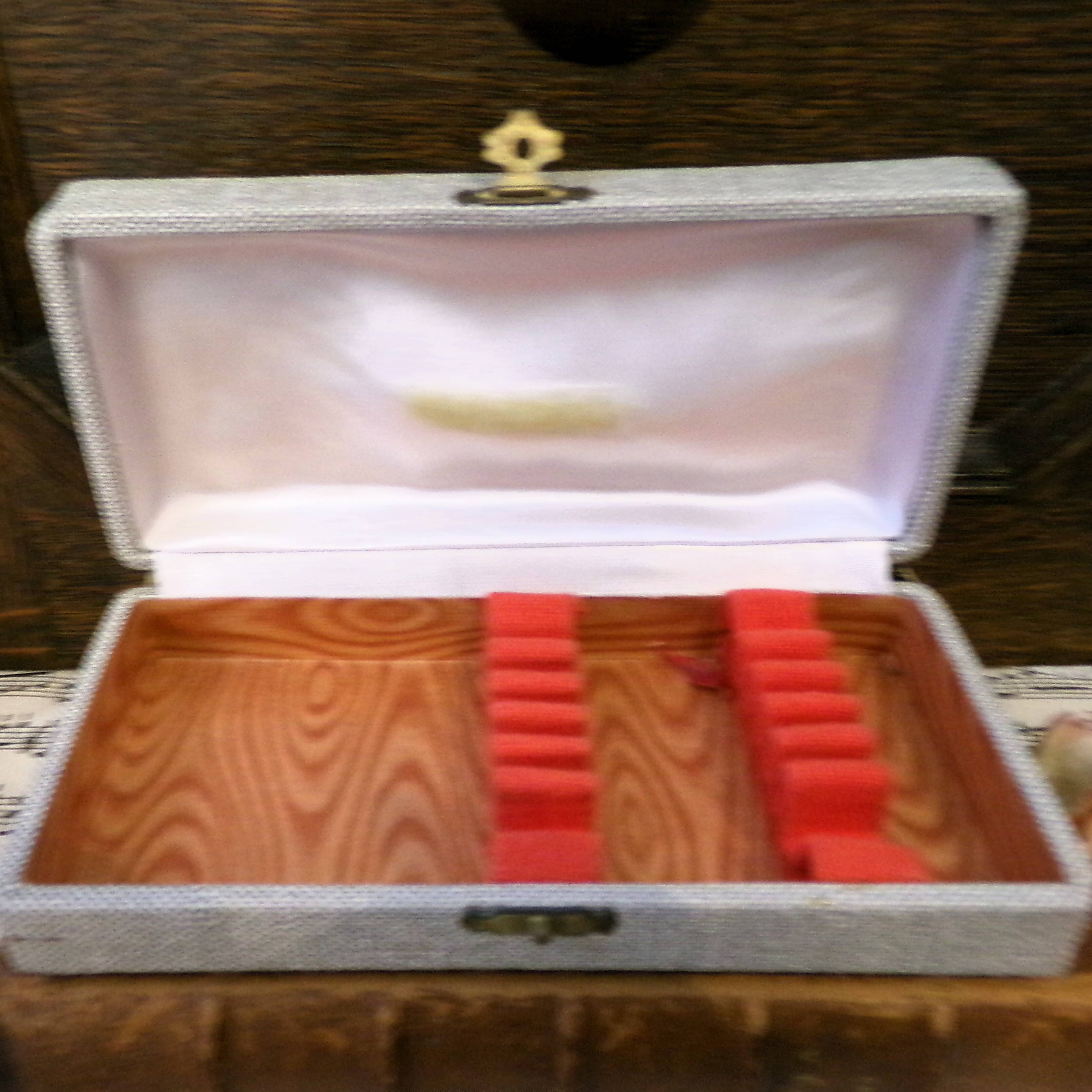 Set of 6 vintage gold-plated tea spoons in the French Louis style