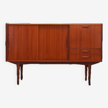 Teak highboard, Danish design, 1960s, production: Denmark