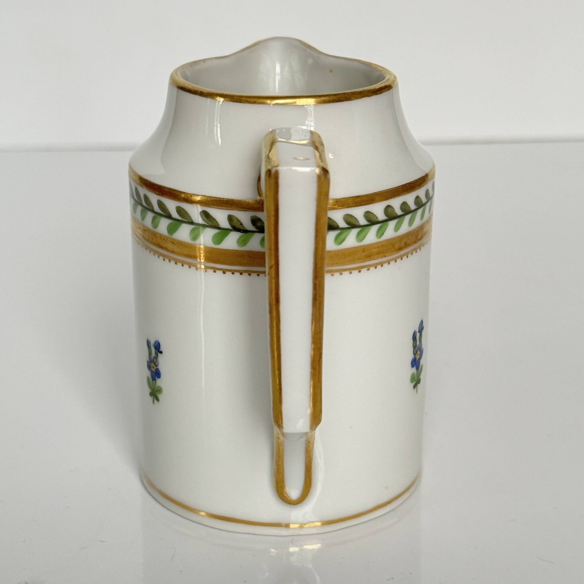 Vienna Porcelain Milk Jug | Hand-Painted Flowers | 19th Century