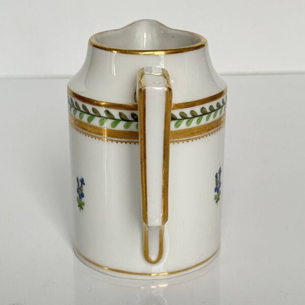 Pot à lait en porcelaine de Vienne peint à la main, XIXe siècle