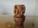 Vase africain en teck massif