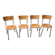 Set of 4 formica chairs