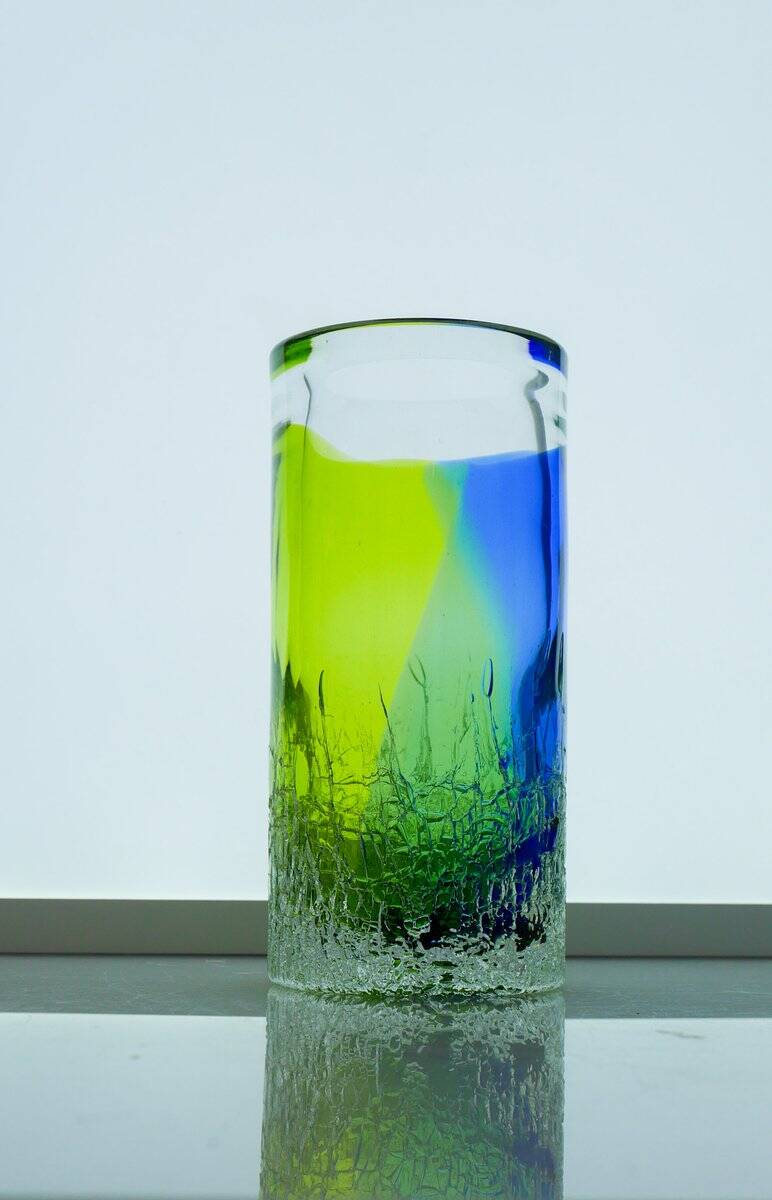 Scandinavian art glass Unik vase by Göran Wärff Kosta for Kosta Boda, Sweden, 1980s
