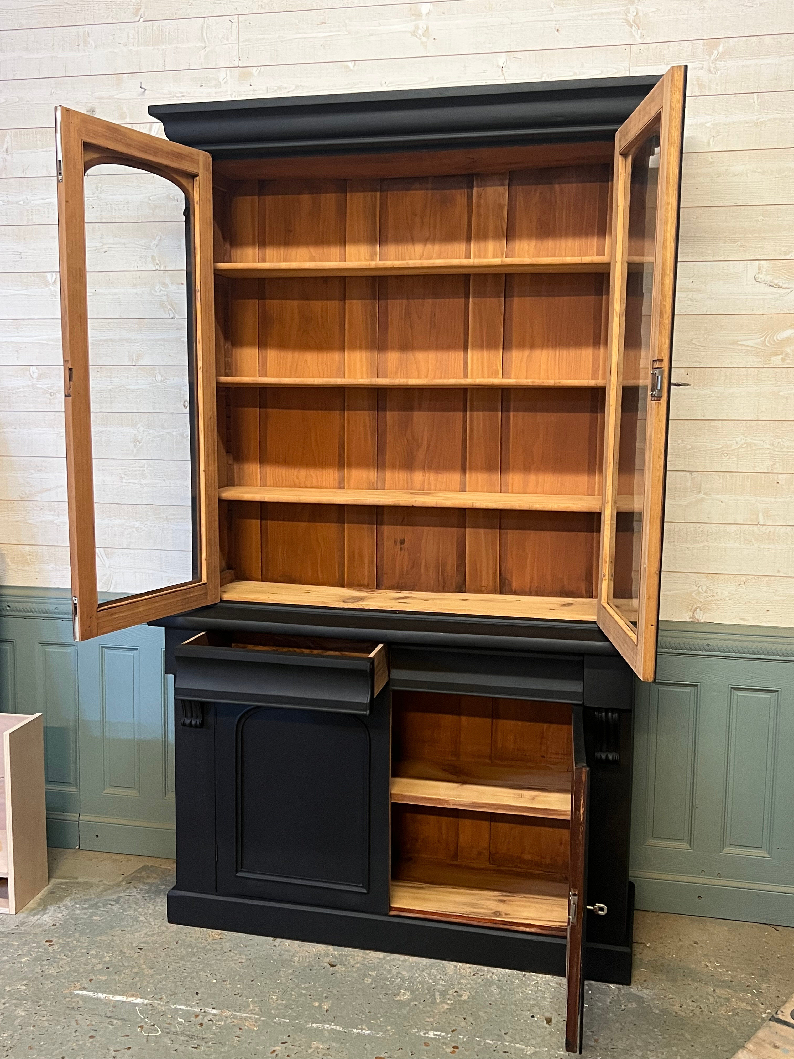 English two-body sideboard