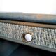 Pair of vintage Maugrion style rattan bedside tables.