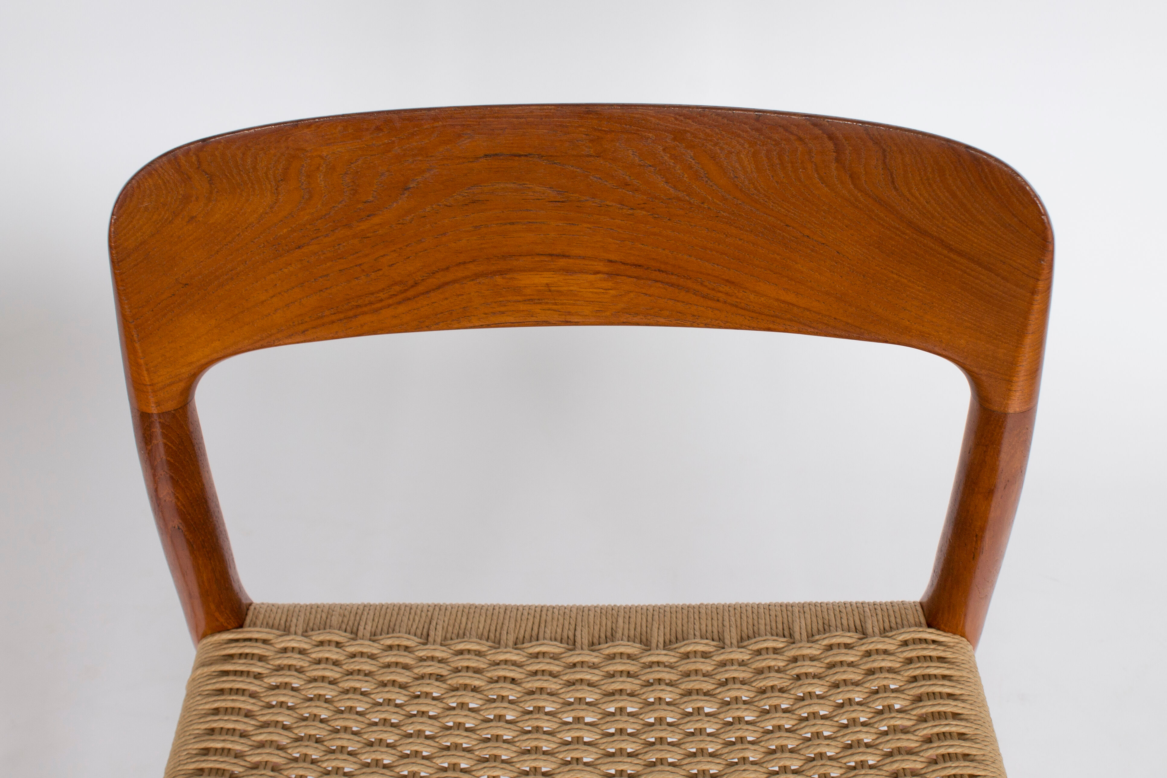 4 chairs model 75 by Niels Møller  1950