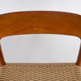 4 chairs model 75 by Niels Møller  1950