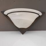 A pair of Art Deco Style Murano Glass Sconces, 1980s