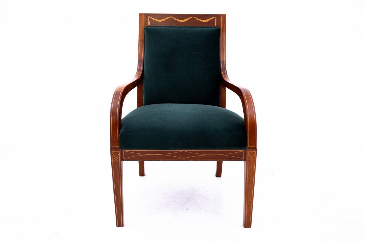 Set of armchairs, Northern Europe, circa 1890.