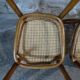 2 Thonet No. 56 chairs from 1900, caned, blond walnut stain