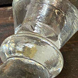 Molded glass candle holder