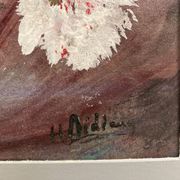 Peinture vintage aux oeillets