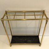 Rectangular umbrella holder in brass and cast iron. french work. around 1900