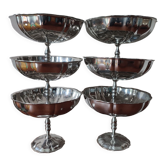 6 stainless steel dessert cups