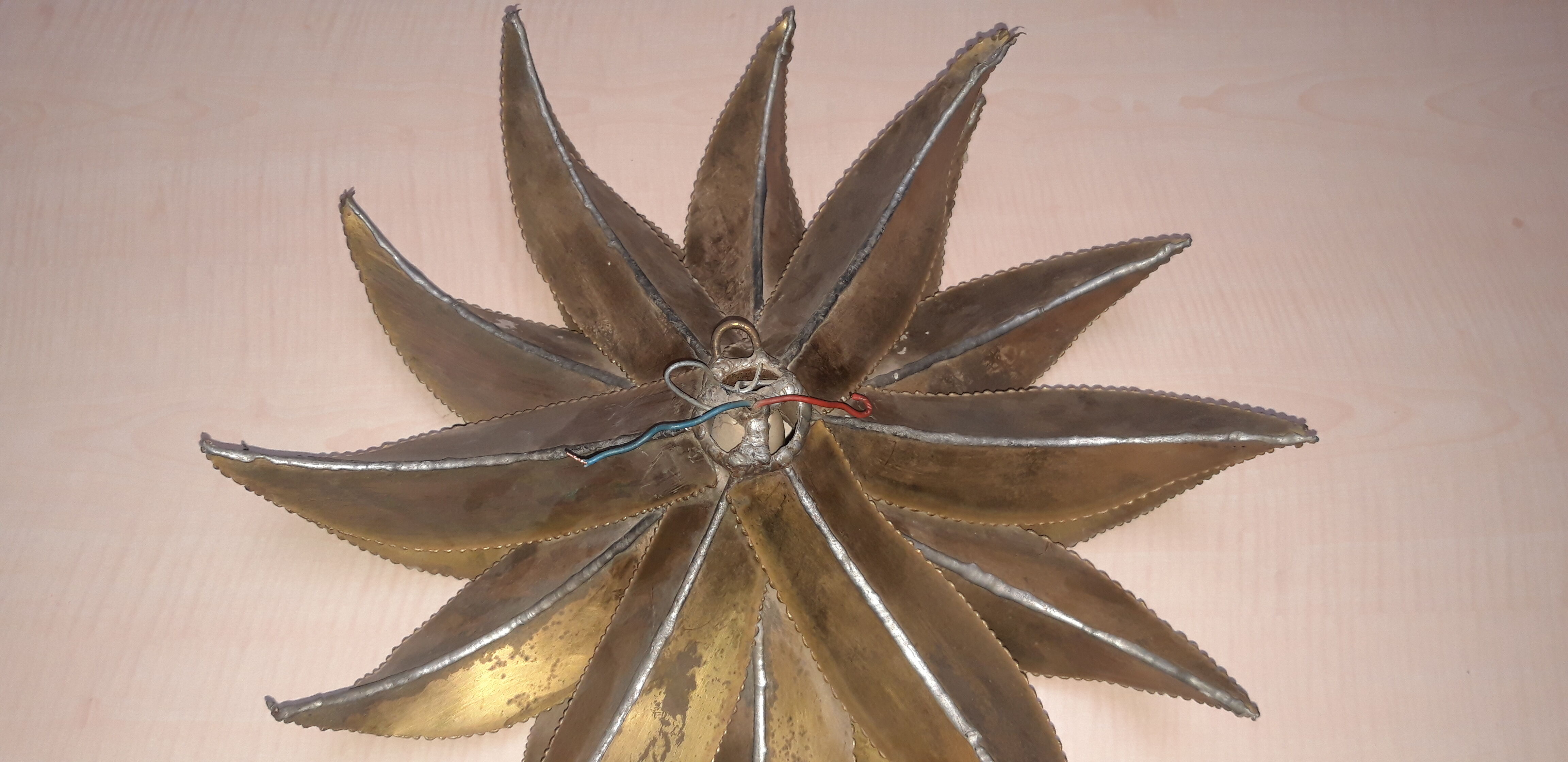 Maison Jansen aloe vera wall sconce