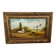 Small landscape painting oil on hardboard