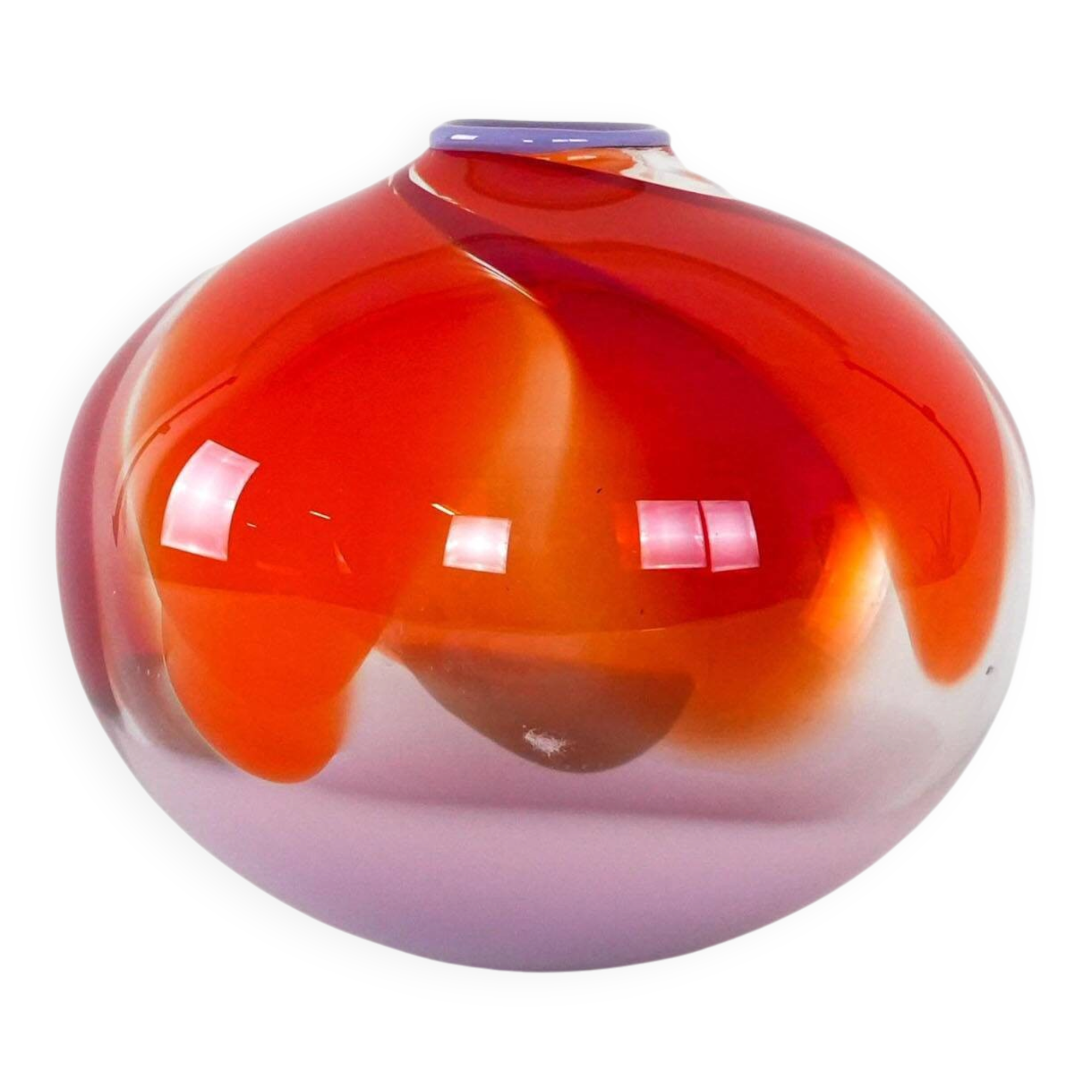 Vase, Murano glass, Italian design, 1960s, made in Italy