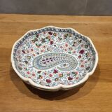 Earthenware dish by Gien cashmere motifs