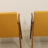 Pair of Scandinavian armchairs 1960 curved armrests. Ref Mimosa