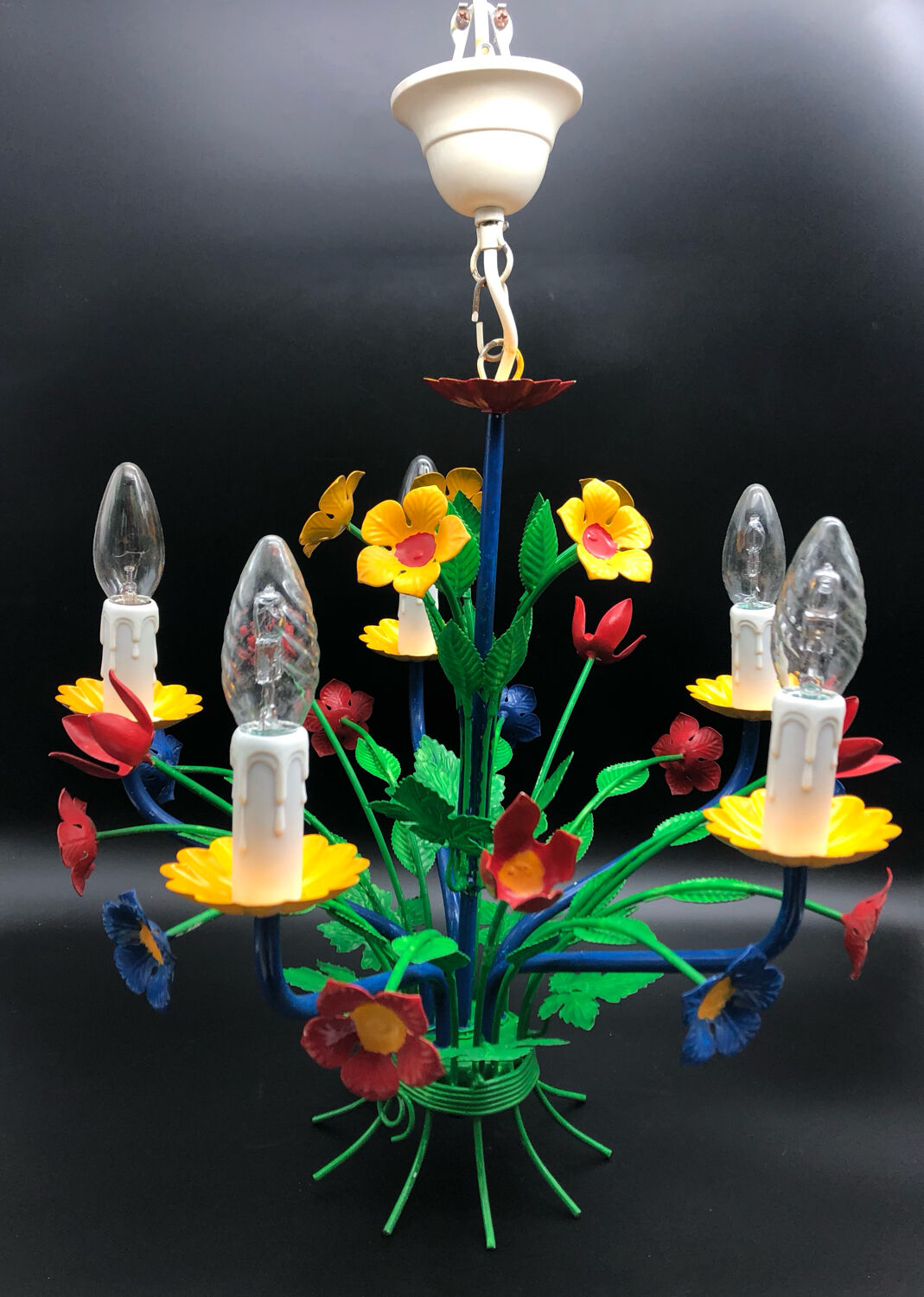 Vintage floral chandelier