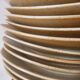 12 free-form speckled satin stoneware plates