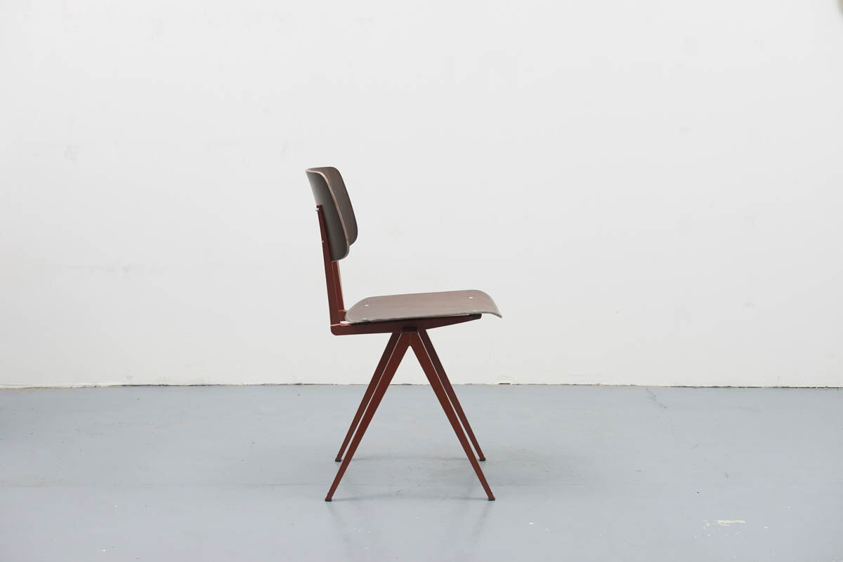 Pair S16 chairs from Galvanitas - ebony/pearl copper - Reissue