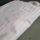 Drap ancien, pièce de tissu, 260x170cm, rayures rose et blanc