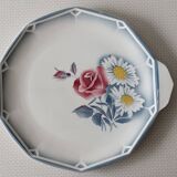 Plat faïence oscar digoin sarreguemines