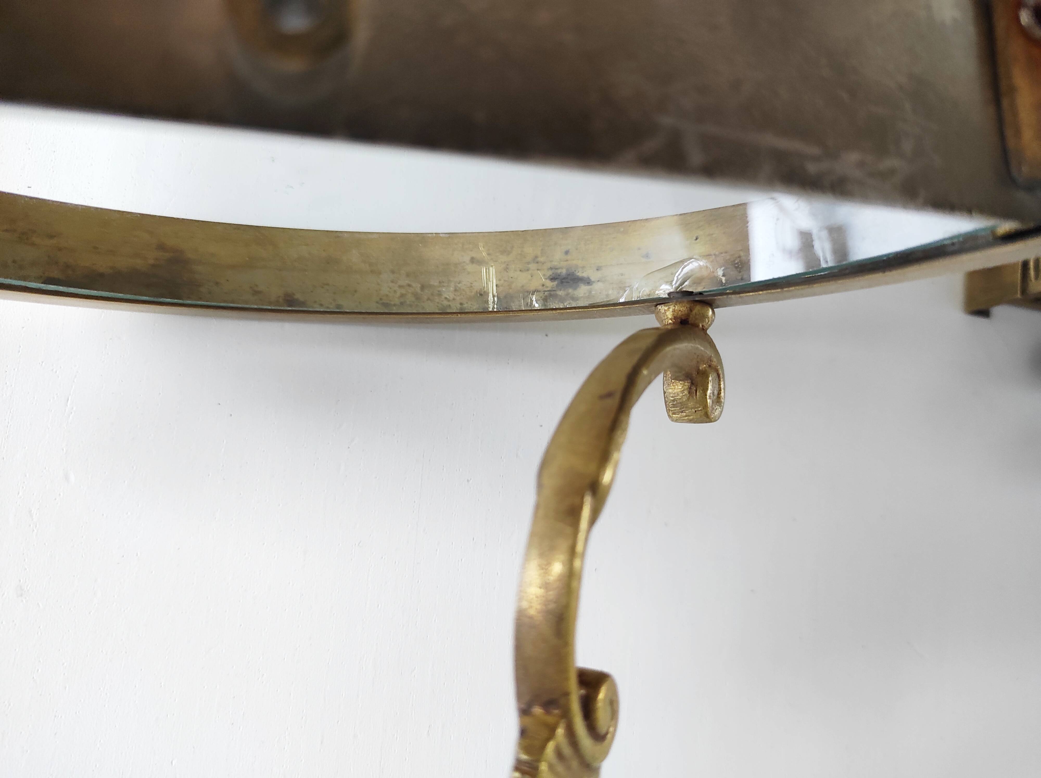 Pair of two-light wall sconces