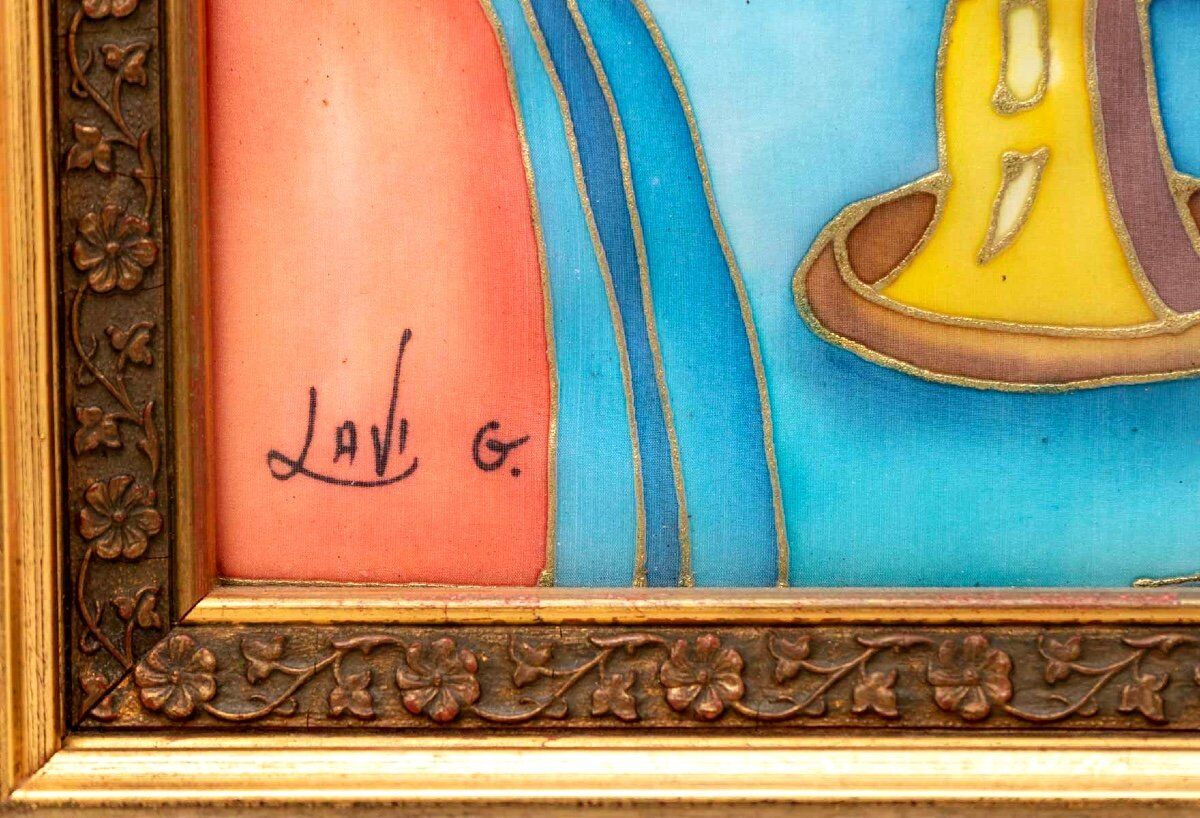 Painting Lavi Group Still Life – Shabbat Shalom - XXth Century