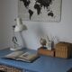 Bureau vintage bleu horizon