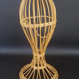 Door vintage wicker hat 70