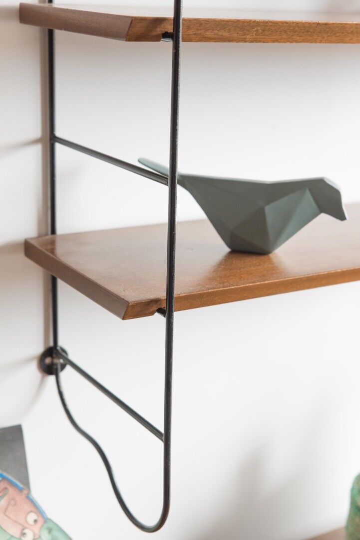 Shelf wood and metal