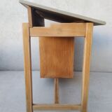 Vintage desk in beech and oak 60s