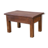 Table de chevet d'appoint en teck birman naturel