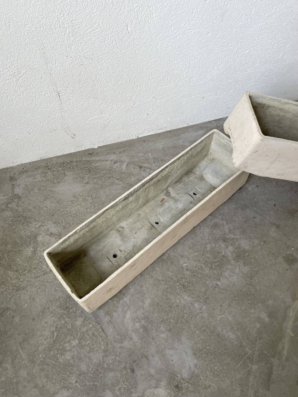 Paire de jardinière moderniste en éternité par Willy Guhl