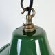 Industrial Green Enamel Factory Pendant Lamp, 1960s