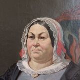Peinture du xixème, portrait de femme