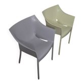 Paire de chaises petits fauteuil Kartell Dr. No Philippe Stark