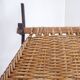 John Risley Style High-back Lounge Chair Solid Iron / Wicker Fran