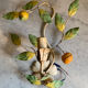 Duo of metal sconces