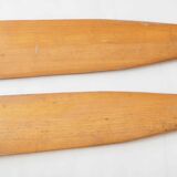 Pair of wooden paddles
