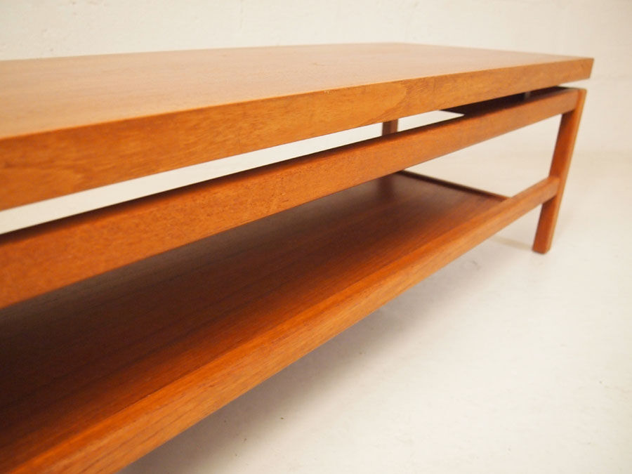Scandinavian light teak coffee table